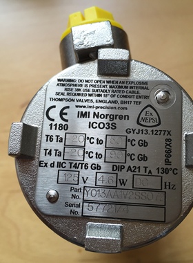 M/46050/M/1460 norgren低摩擦气缸 诺冠无杆气缸