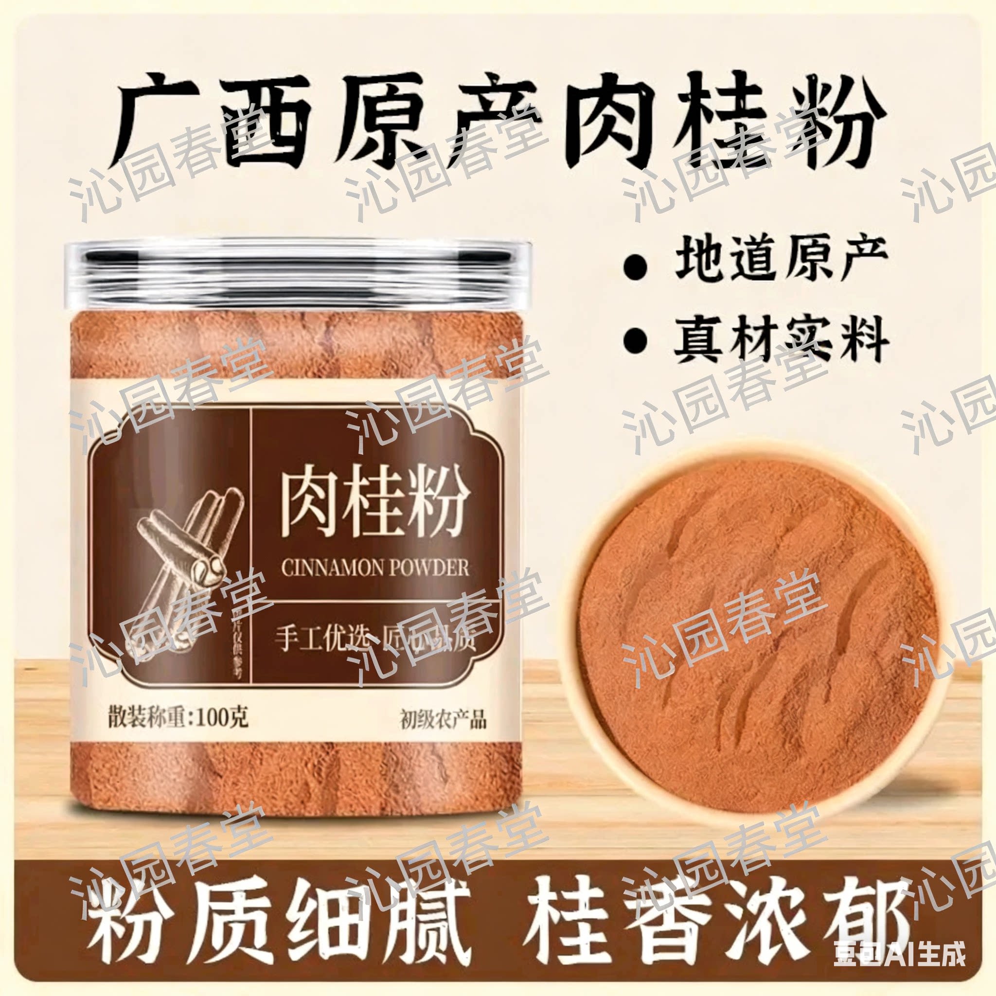 正宗野生广西优质肉桂粉纯肉桂粉中药材食用调味料可商用批发