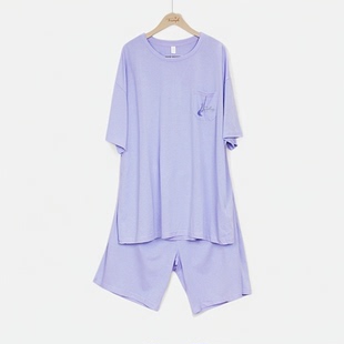XS家族25夏季正品男针织短袖短裤舒适睡衣套装家居服专柜款HM1032