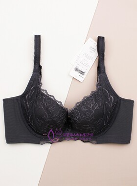 黛安芬逆龄蔓叶调整型蕾丝花边薄款软钢圈女士文胸16R9017
