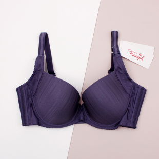 黛安芬专柜正品 舒适侧收聚拢薄杯有钢圈光面无痕透气文胸E002505