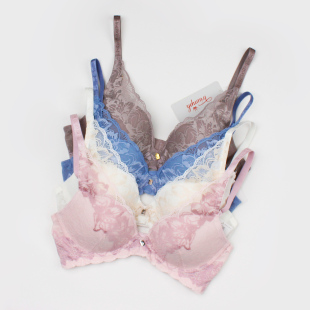 黛家专柜正品 1528 性感蕾丝花边魔力塑撑无钢圈透气舒适文胸11