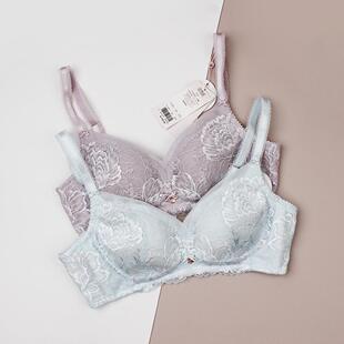收副乳文胸11 舒适蕾丝透气无钢圈全罩杯薄款 1827 柜正品 黛安芬装