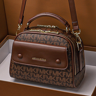 真皮斜挎女包包2025新款名牌相机包女时尚女士单肩手提小圆包