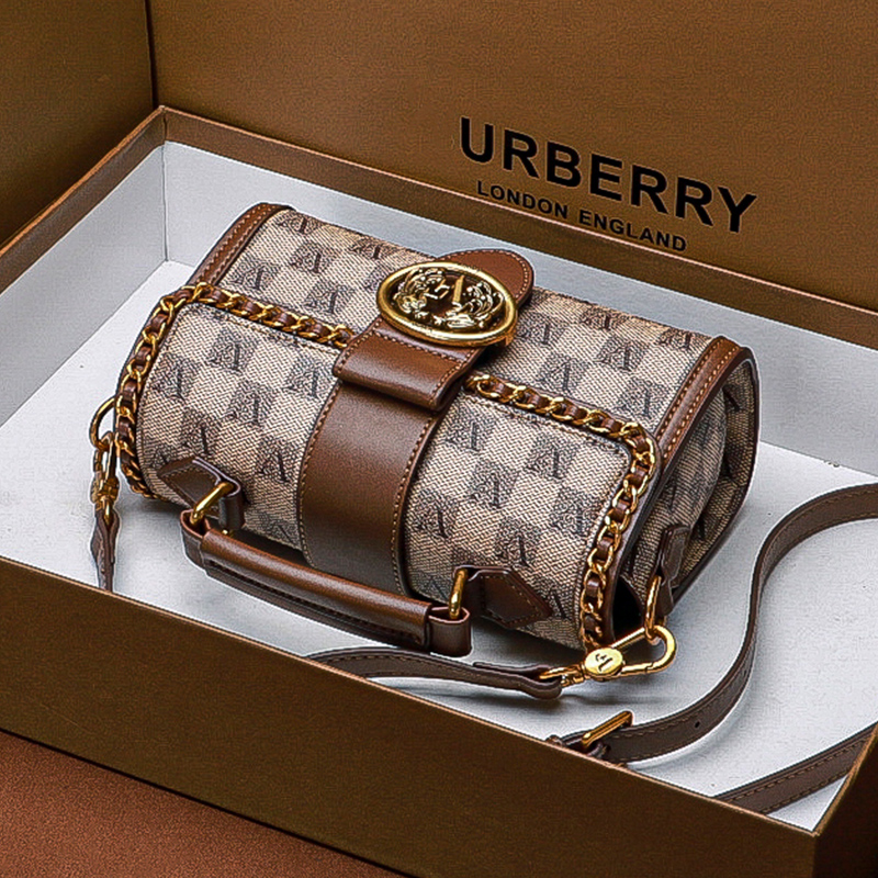 名牌女包新款真皮包包女斜挎圆筒包时尚休闲单肩手提小方包潮