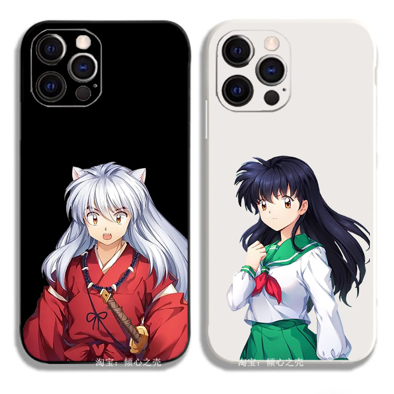 犬夜叉 日暮戈薇动漫情侣11手机壳适用iPhone15promaxR苹果13小米14华为pura70魅族OPPO一加三星红米vivo黑鲨