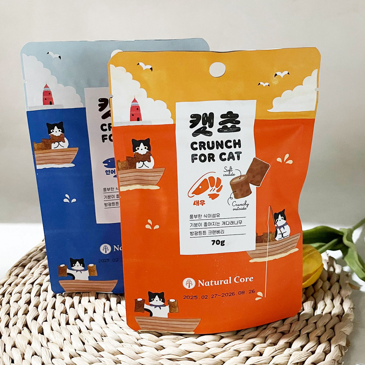 天然核心猫咪零食饼干奖励正品磨牙夹心脆蔓越莓膳食纤维正品