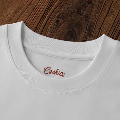 Cookies索罗娜凉感抗皱纯白T恤男