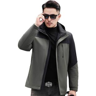 香港羽绒服男款冬季2025新款加厚保暖白鸭绒外套男士连帽保暖外套