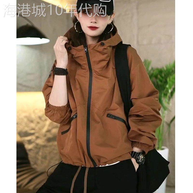 美拉德穿搭连帽运动服外套女款2025夏季流行单品时尚洋派减龄上衣
