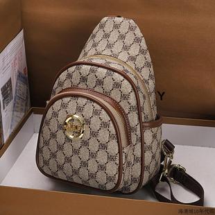 正品腰包双肩包真皮质感女包胸包单肩斜挎包包女2025夏季新款