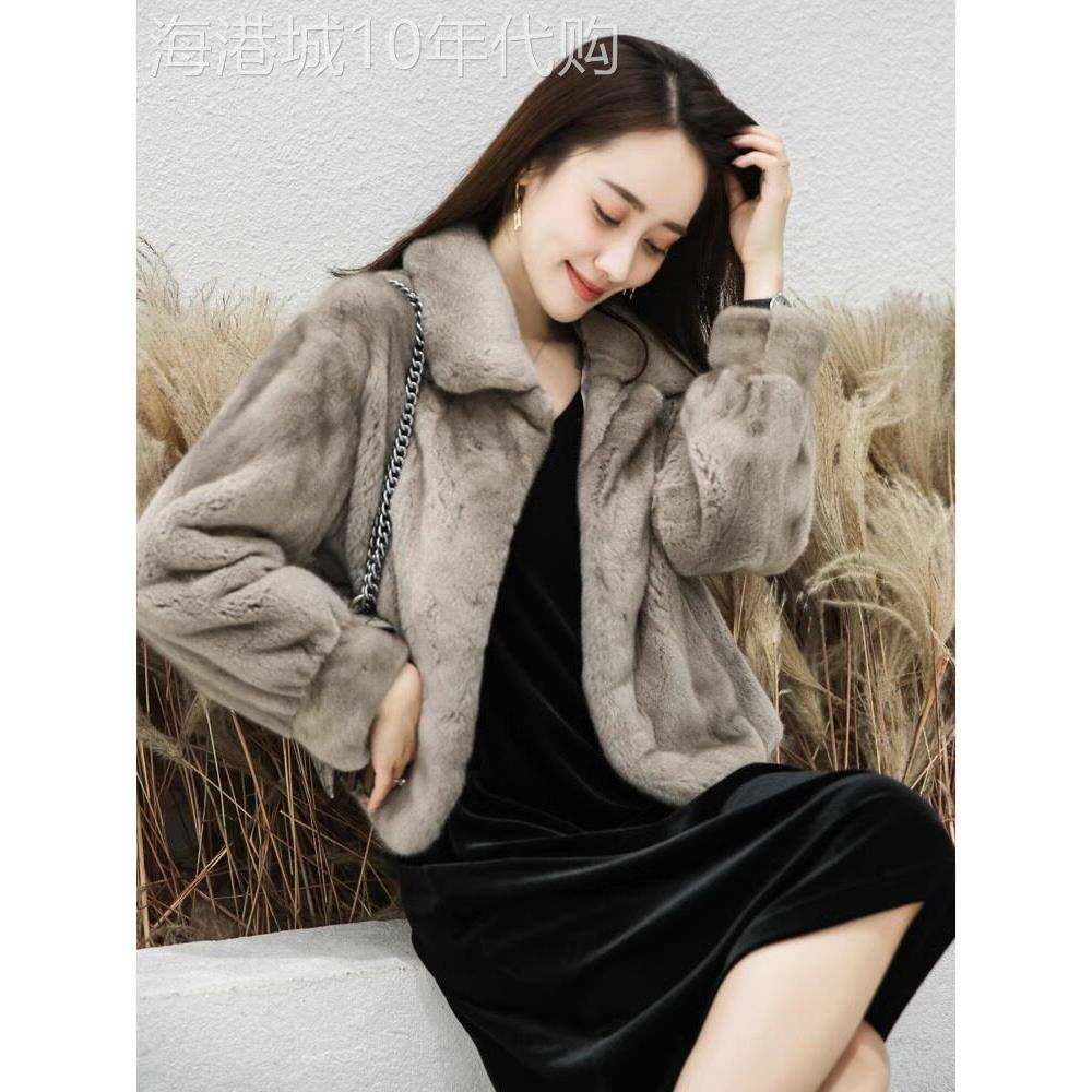 海宁貂皮大衣女2026冬季新款宽松显瘦皮毛一体水貂毛短款皮草外套