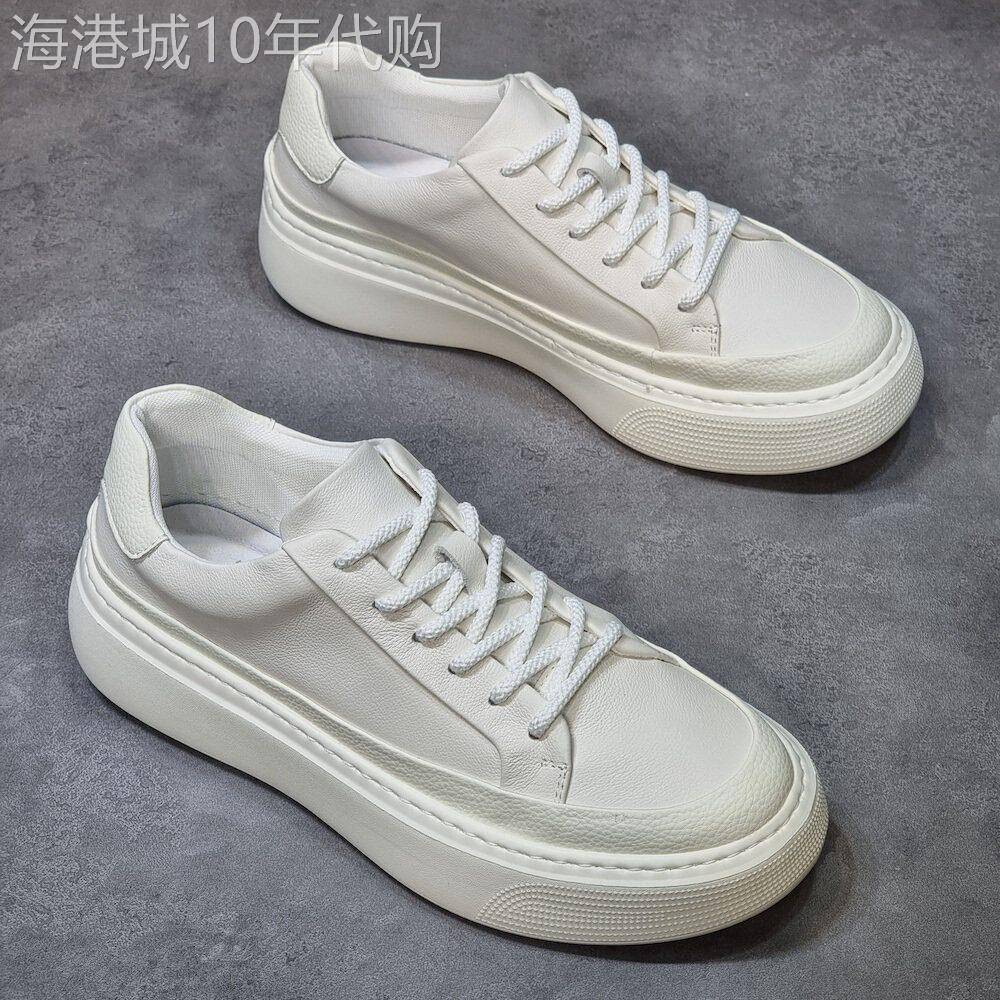 头层牛皮!舒适!TROR DIVE!真皮百搭小白鞋男软底韩版休闲鞋新