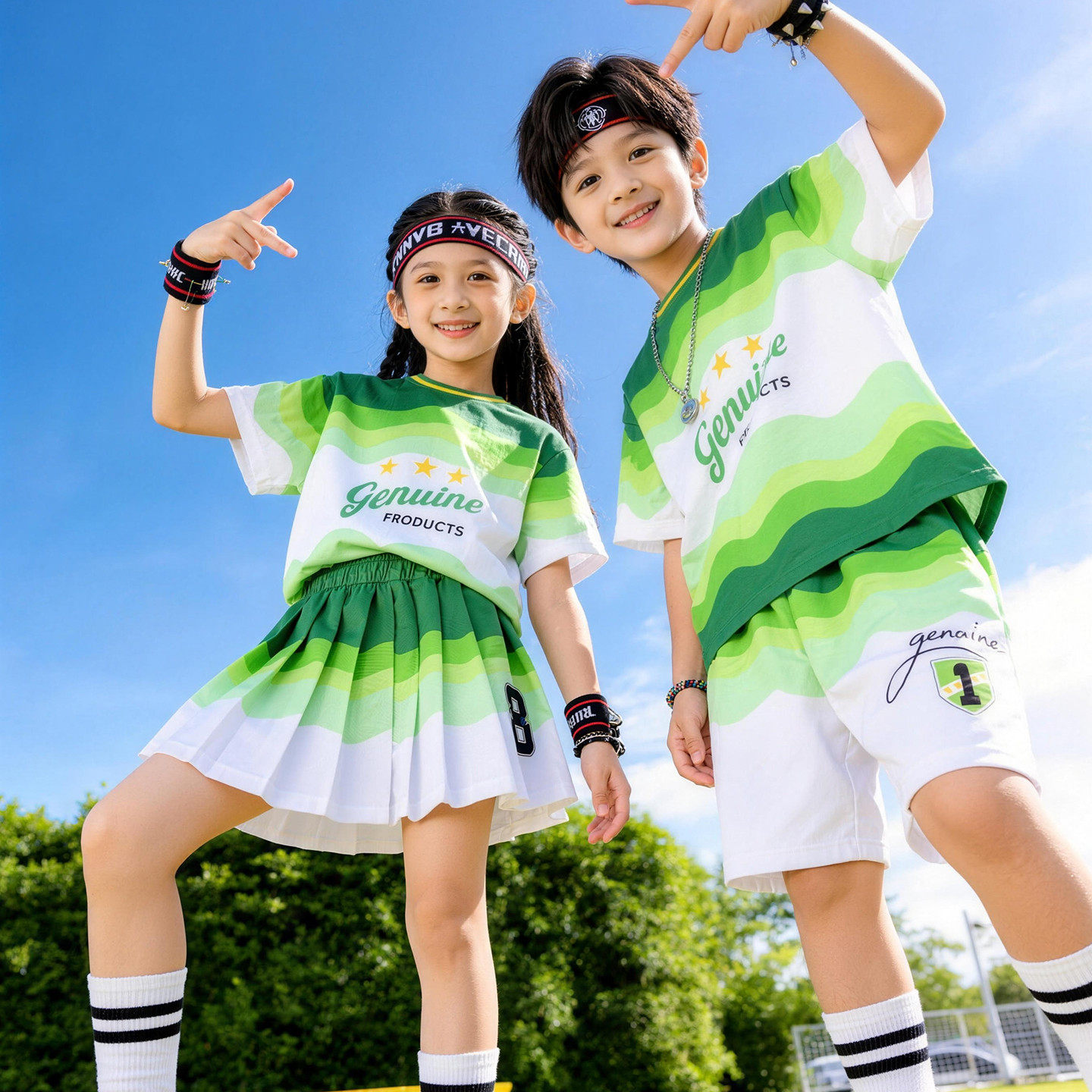 幼儿园园服毕业服小学生校服新品夏装五一六一班服合唱服