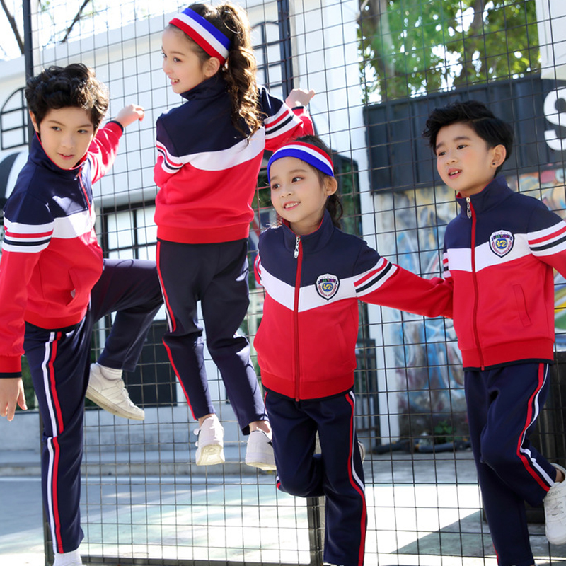 幼儿园园服春秋冬季高中大小学生校服班服运动会休闲服装长袖套装