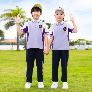 幼儿园园服夏装新款英伦风毕业照班服合唱团演出服小学生校服教师