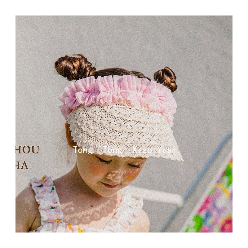 童童小园韩国童装2022夏款女童洋气无顶帽子儿童遮阳编织草帽Chou|ruв категории Детская одежда, шляпа/шарф/маска/перчатки/наушники/ноги рукав, шляпа - от Buy2taobao.com для оказания профессиональной услуги покупки агента Taobao