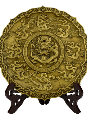 小号黄铜仿古风客厅摆件手工艺品