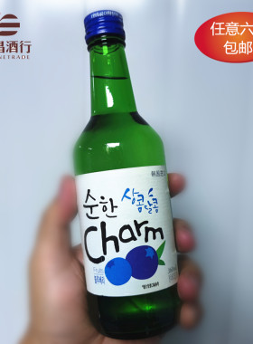 超水 烧酒 蓝莓味 360ml 韩国进口烧酒 果味蒸馏酒配制酒