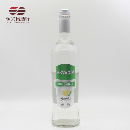 白俄罗斯 伏特加 惊奇之水柠檬味 700ml 调酒鸡尾酒基酒 40%vol