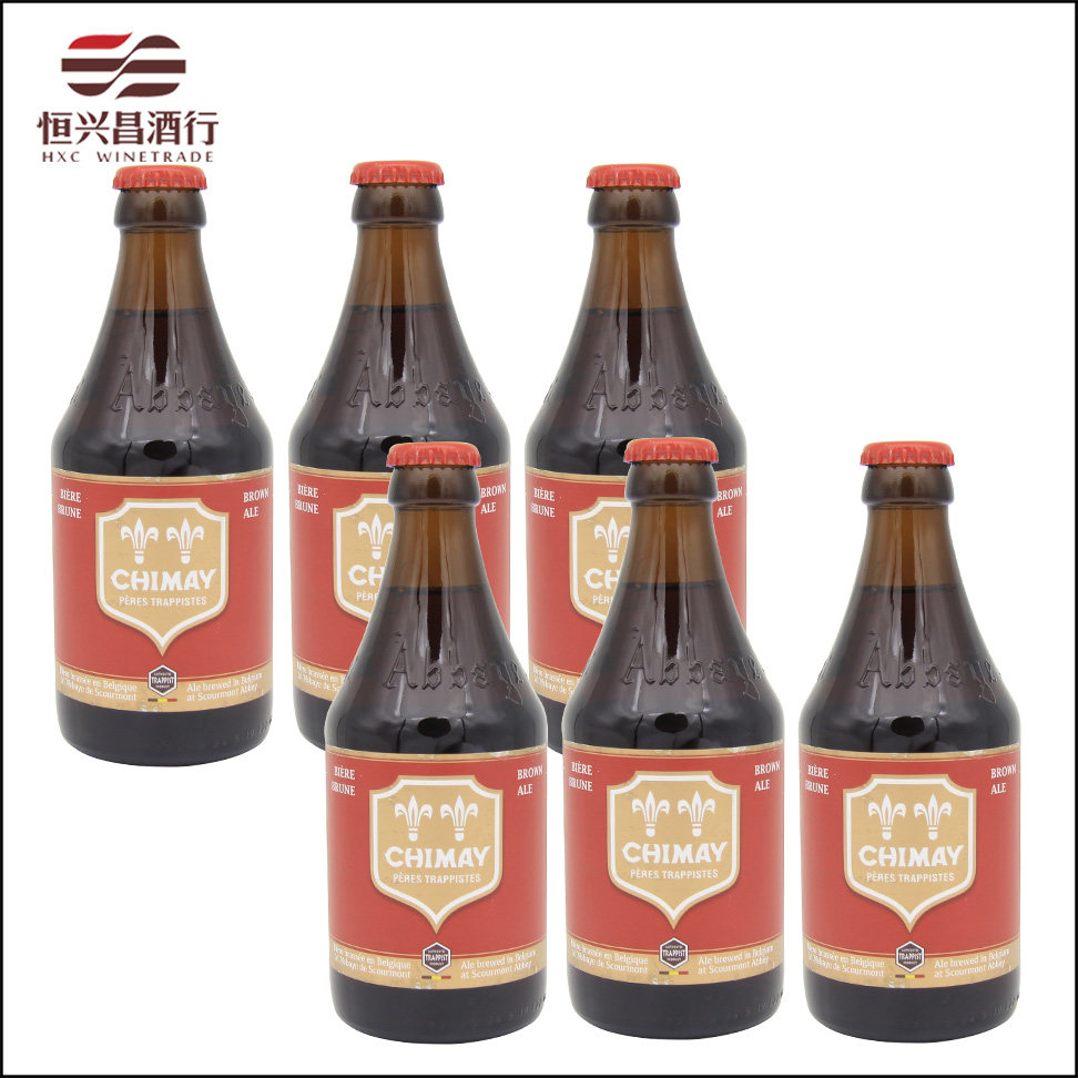 6瓶 智美啤酒 红帽330ml chimay智美红帽  比利时修道院进口啤酒
