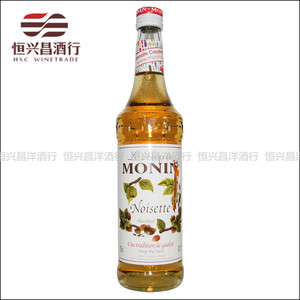 法国莫尼/莫林Monin 糖浆糖水果露【榛果味】700ml调鸡尾酒烘焙