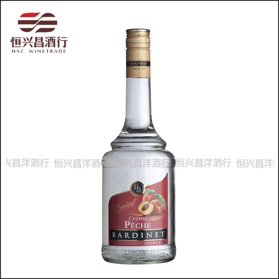 法国 必得利桃子力娇酒利口酒bardinet 鸡尾酒调酒基酒700mL