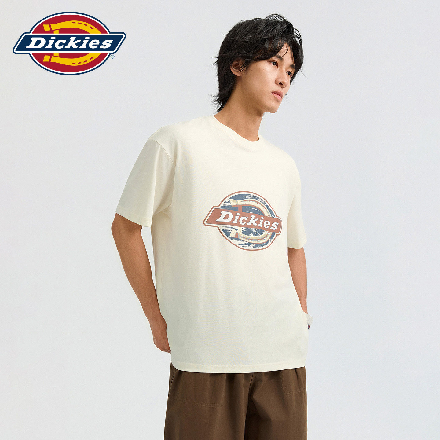 Dickies帝酷适港风宽松印花图案潮流短袖t恤半袖2026男女情侣同款