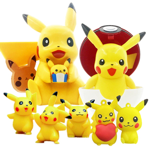 精灵球烘焙摆件 比卡超生日蛋糕装饰公仔 卡通儿童派对甜品台布置