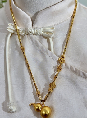 新中式国风项链女款轻奢小众设计感锁骨链2025新款爆款颈链配饰