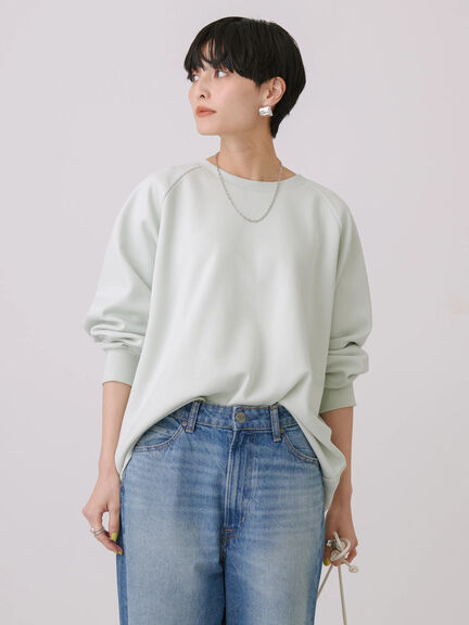 日单纯色宽松打底衫小个子卫衣女