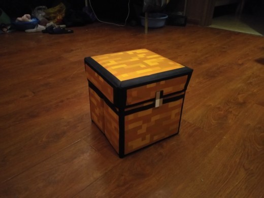 我的世界宝箱收纳箱凳子可坐收纳