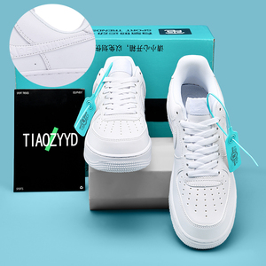 莆田纯原空军一号aj男鞋透气鞋子男小白鞋女款白灰af1板鞋休闲鞋
