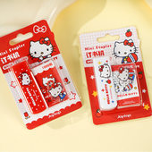 凯蒂猫迷你订书机套装 正版 HelloKitty新款 带挂件kt猫可爱卡通高颜值少女心小学生随身便携小型钉书机办公用
