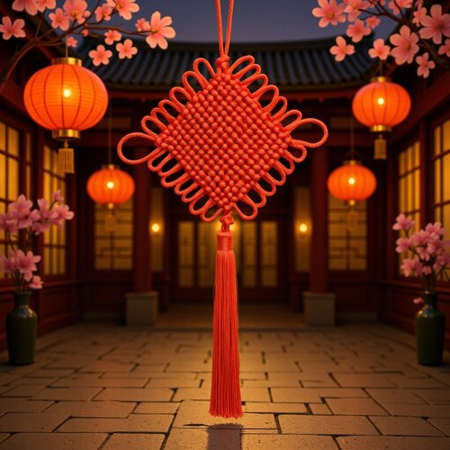 中国结挂件手工编织平安结