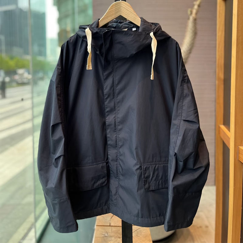 涩谷制原创THoracle春夏25SS军事风户外防水宽松连帽甲板夹克