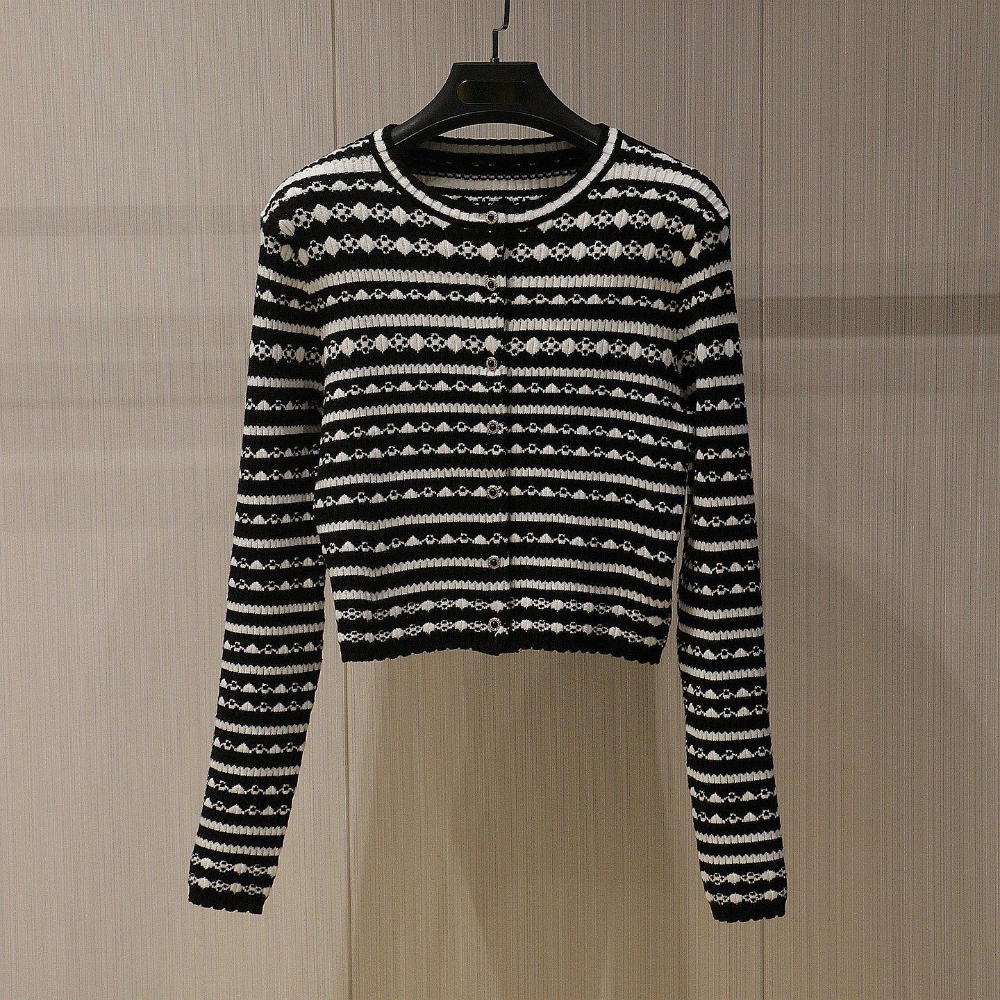 2025早秋新款法式小香风条纹针织开 衫女短款圆领长袖毛衣外套上,个性定制/设计服务/DIY,棉服工装,淘宝优惠券,粉丝福利购,淘宝优惠卷