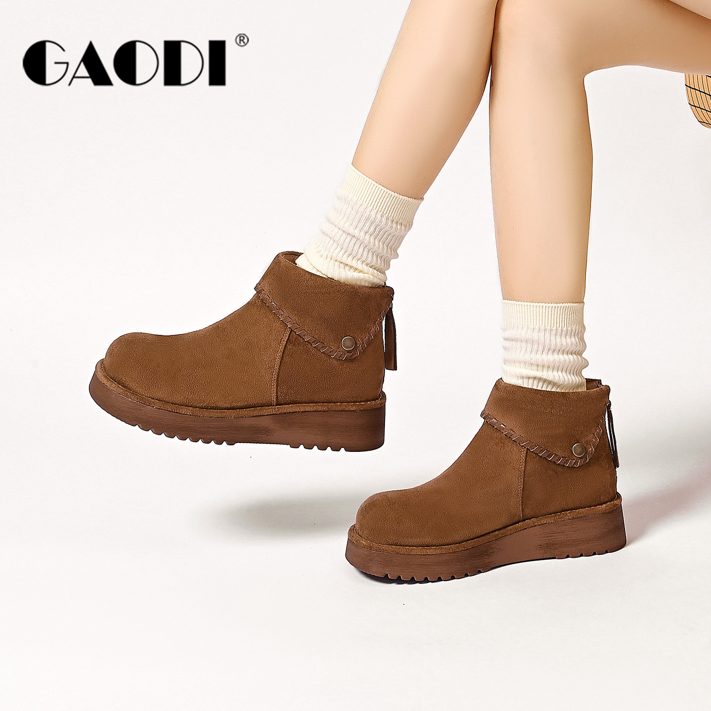 高蒂博肯短靴2025新款冬季