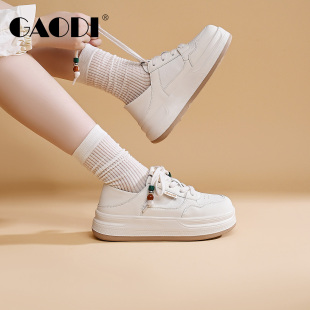 轻便鞋 高蒂厚底小白鞋 简约百搭透气运动休闲鞋 2026春季 女板鞋