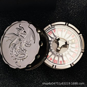 金属D20小飞龙轮盘骰子DND多面体TRPG克苏鲁龙与地下城COC跑团