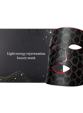跨境红蓝光大排灯家用红外线光子嫩肤硅胶面膜仪LED彩光美容面罩