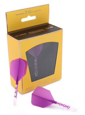 CUESOUL/Q獣ROST T19飞镖尾翼紫色镖叶耐用配件大方一体尾巴标翼