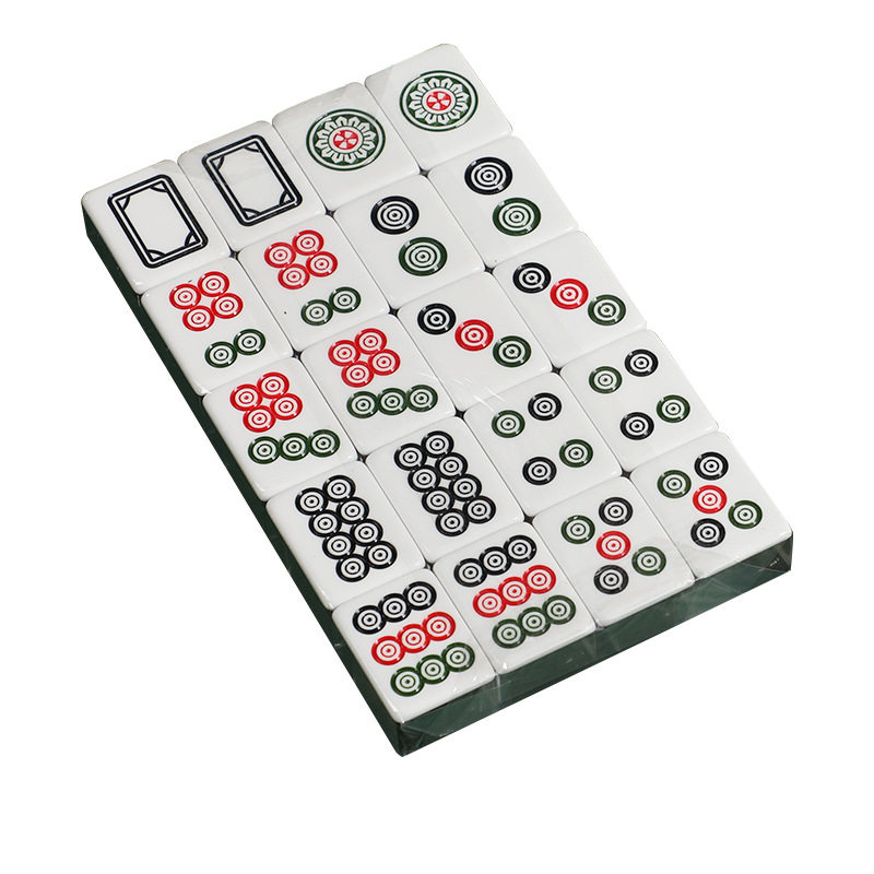 38#台湾同子工筒子牌40张透明防作弊水晶亚克力二八杠斗牛筒子功