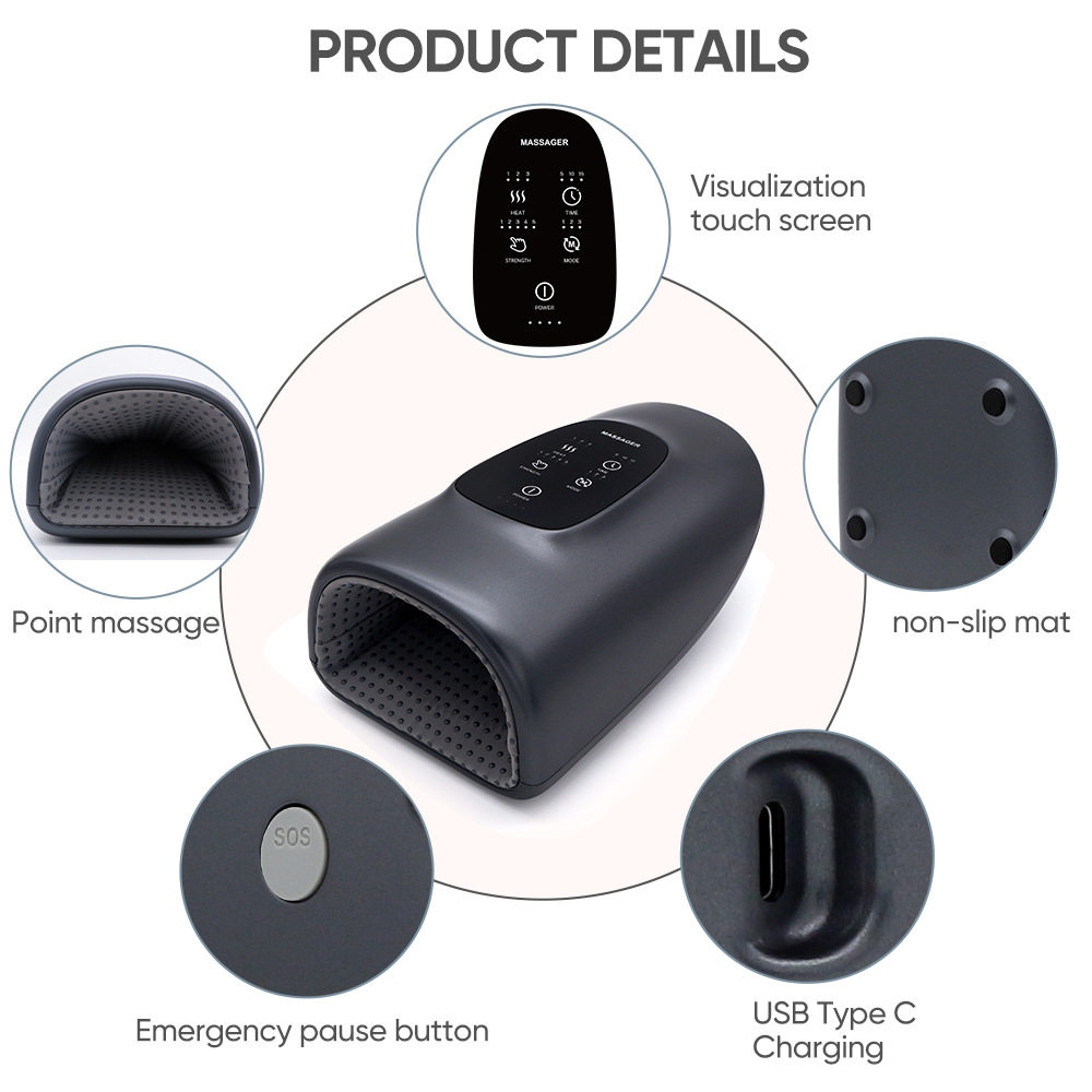 跨境新款手部按摩器气囊加热敷震动经络穴位按压揉捏手掌按摩仪,个人护理/保健/按摩器材,手部/手臂按摩器,淘宝优惠券,粉丝福利购,淘宝优惠卷