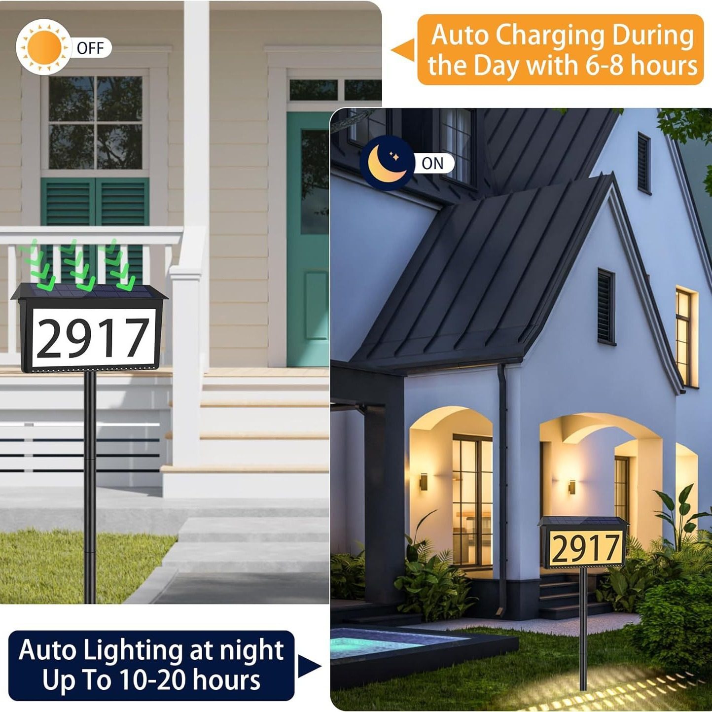 户外太阳能门牌灯数字门牌号码牌插地灯壁挂三色多功能场景氛围灯,五金/工具,太阳能灯,淘宝优惠券,粉丝福利购,淘宝优惠卷