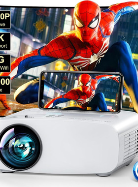 跨境pj108投影仪卧室投墙家用超高清便携式手机电脑同屏投影