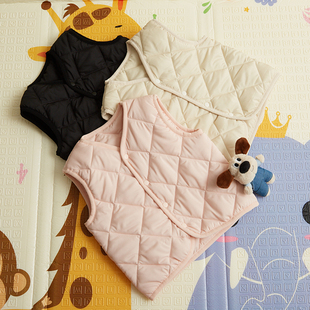 儿童绵马甲秋冬新款保暖上衣男童女童百搭护肚夹棉内穿外搭马甲