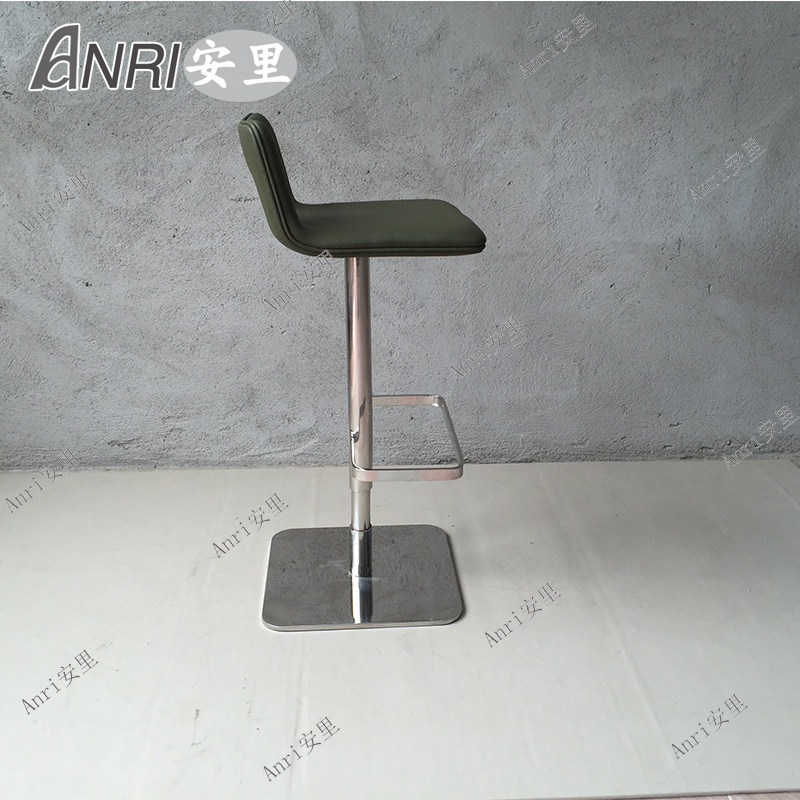安里现代简约设计师款升降高脚酒吧凳子轻奢家用巴登靠背前台