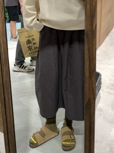 显瘦松紧腰花苞半身裙 高克重立挺面料 深灰色 SIYUAN 四元