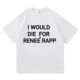 Rapp Bite Reneé TShir欧美歌手创意字母潮流短袖 T恤男女上衣